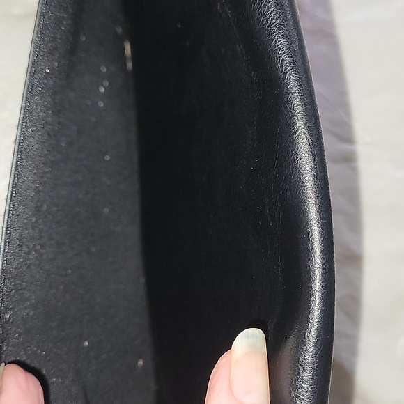 Ladies leather envelope purse, snap closure, zipper pocket inside, tassels - Picture 10 of 15